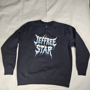 Jeffree Star Fashion Crewneck Sweatshirt Mens 2XL Black‎ Graphic Logo